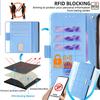 For Google Pixel 8 Pro Leather Wallet Case RFID Blocking Stand Cover with Hand Strap