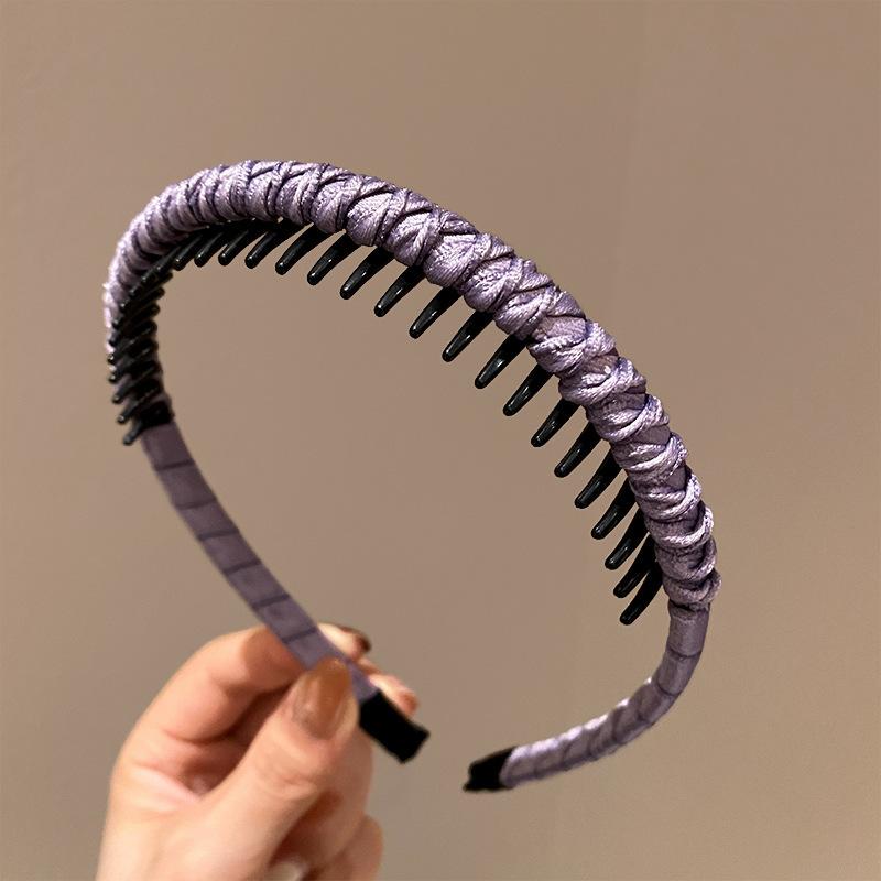 Hairband Headband for Women, Non-slip Hair Pressing and Face Washing, Special for Hair Tidying, Fashionable Headdress with Teeth