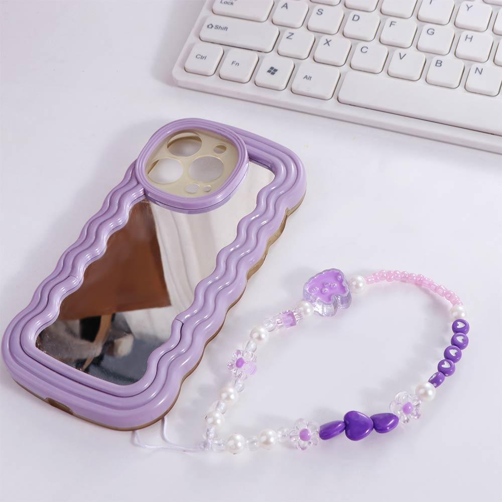 Beaded Bow Beaded Mobile Phone Chain Bowknot Bowknot Y2K Phone Lanyard  Female Lady Girl
