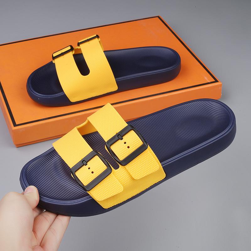 Slippers, new summer fat feet, adjustable soft soles, super comfortable, ins trendy couple sandals, wear one word outside