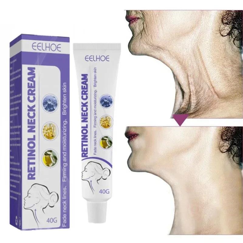 Straffende und anhebende Halscreme, Verjüngung, aufhellende Haut, Feuchtigkeitscreme, Retinol-Hautstraffungscreme für die Halspflege