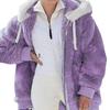 2024 Women's Autumn/Winter Plush Hooded Zipper Jacket - Cozy and Relaxed Fit