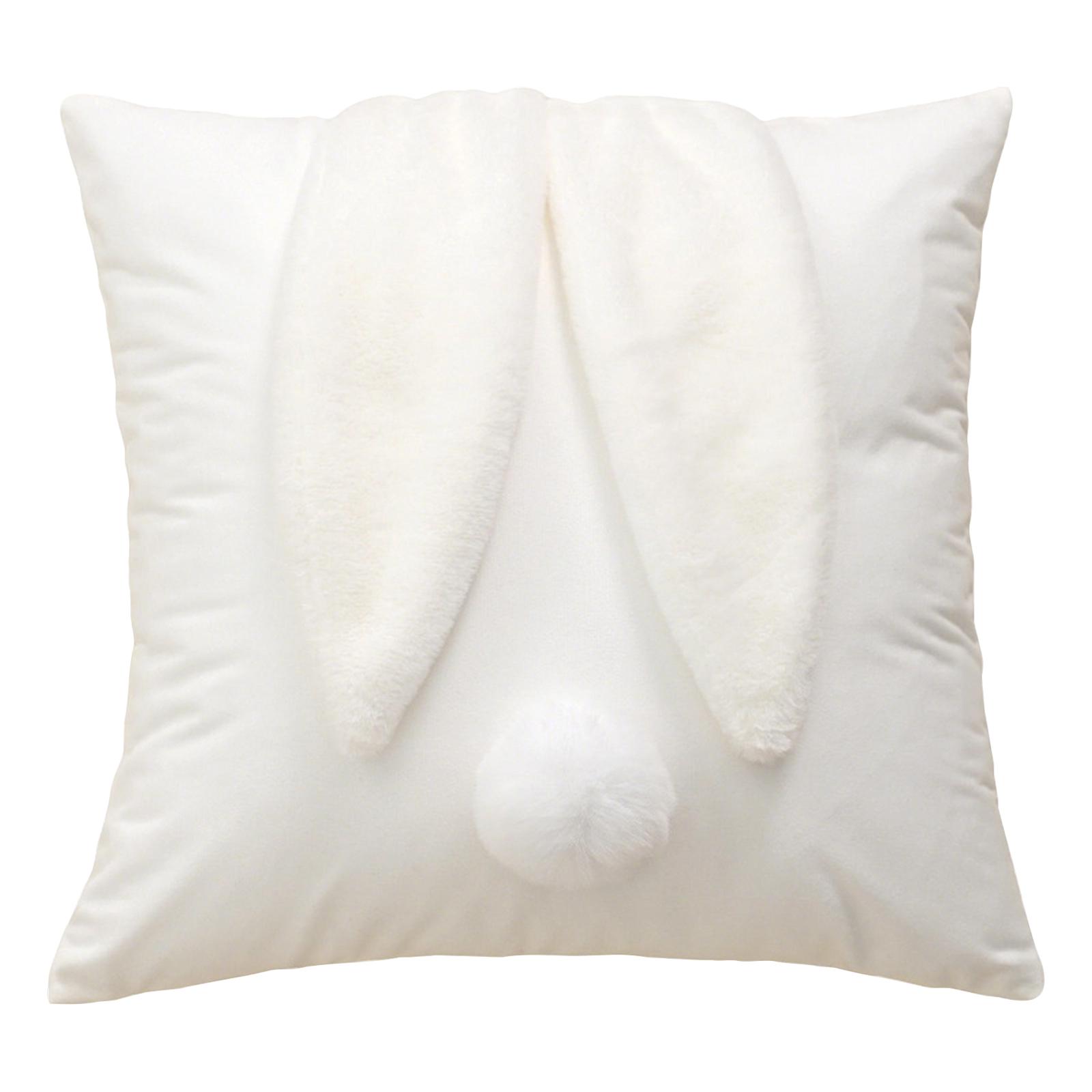 

Easter 3D Bunny Pillowcase, 18x18 Inches, Bunny-decorated Pillowcase, Suitable For Easter Bedrooms, Sofas, Holidays And Home Décor. One Size білий