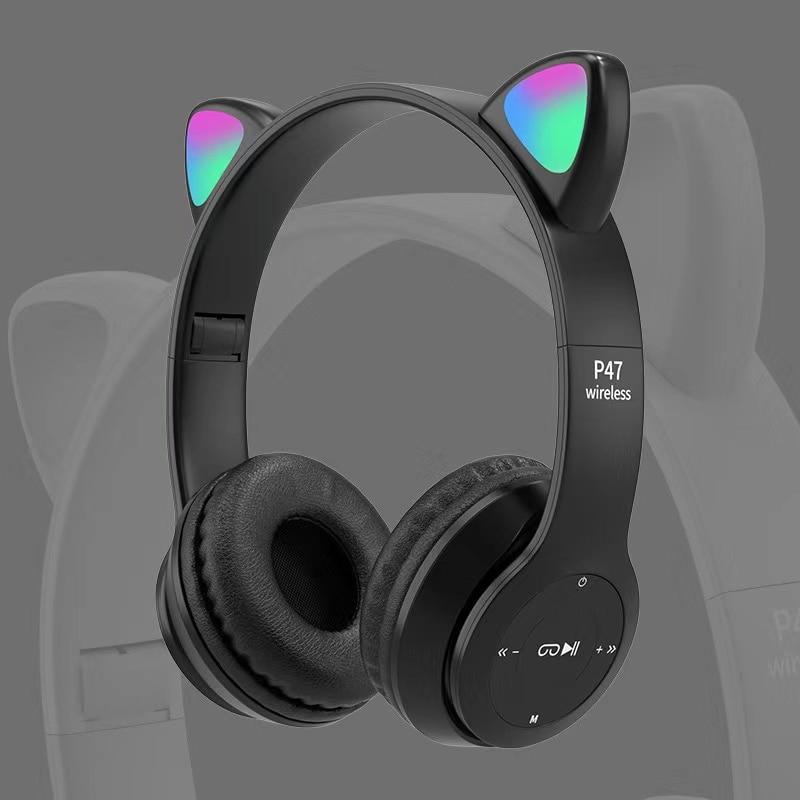 LED lampeggiante Carino Cat Ears Cuffie Bluetooth 5.0 Auricolare wireless  con microfono Kid Girl Stereo Music Earbud Phone Earphone Gift acquista in  modo economico — spedizione gratuita, recensioni reali con foto — Joom