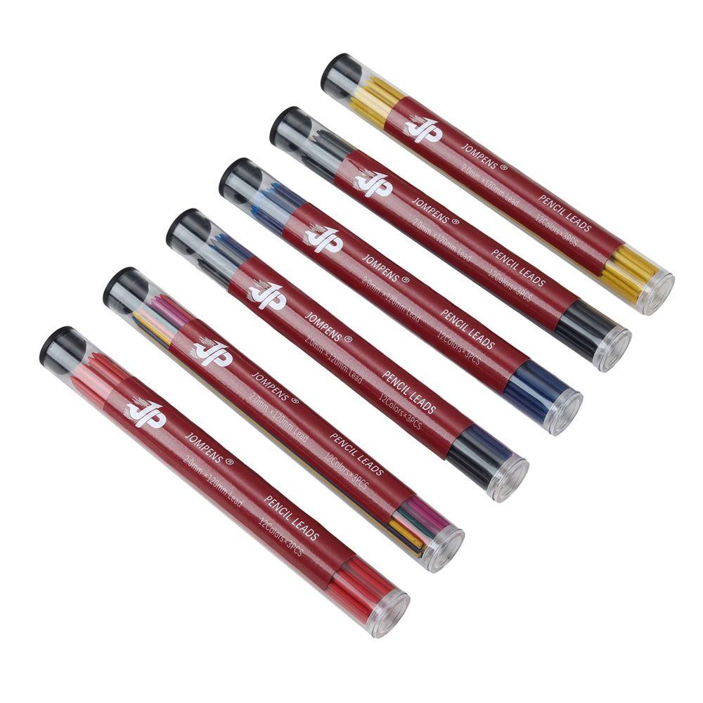Colored Mechanical Pencil Refills 2B Mechanical Pencil Lead Propelling Pencil Replacement Refill