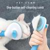 One-Click Grooming Comb for Long-Haired Cats & Dogs