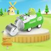 Cartoon Monster Pull Back Toy Car With Inertia Engineering Design For Toddlers And Kids