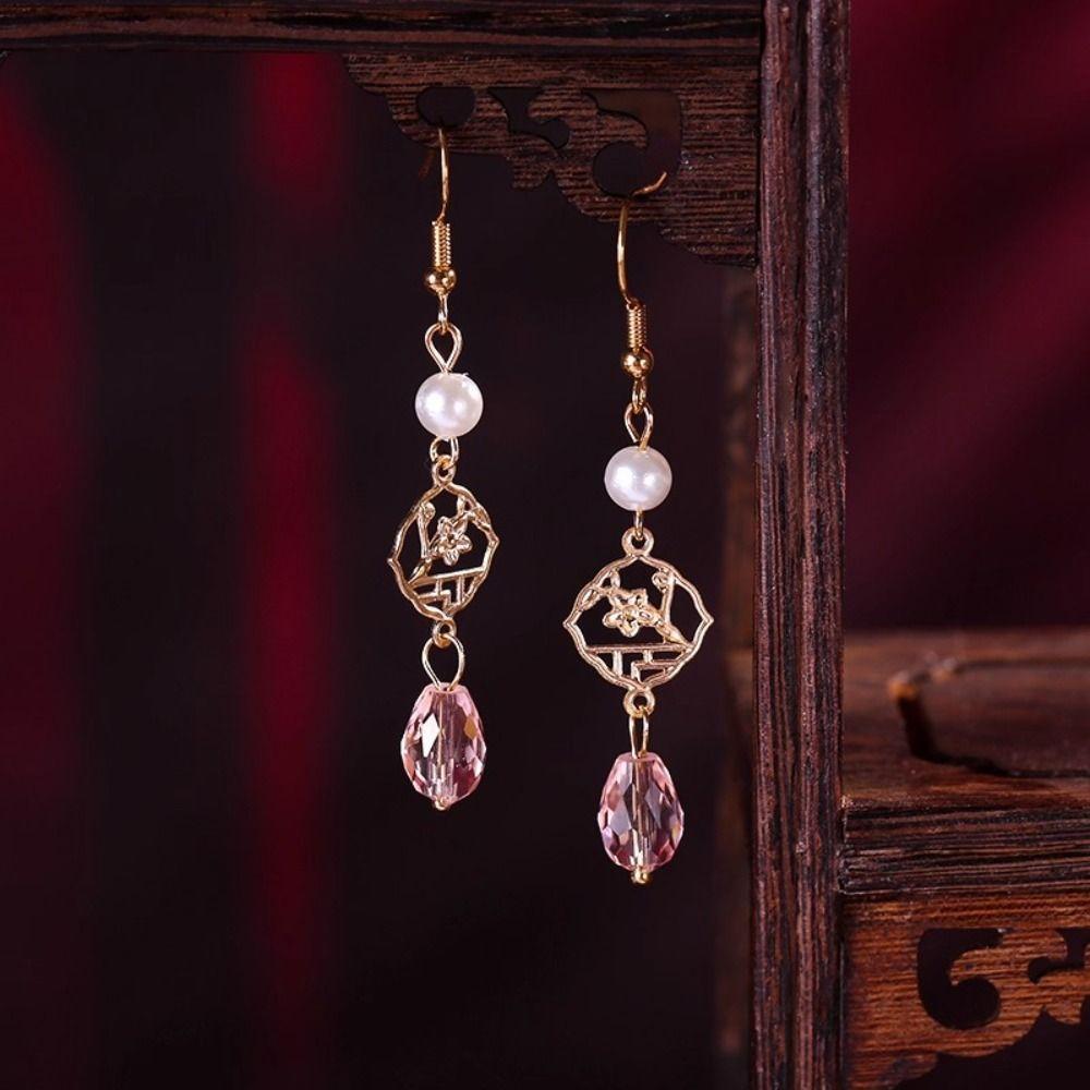 Earring Hanfu Hair Stick Tassel Flower Hair Comb Chinese Style Hairpin Set  Girl Hair Accessories