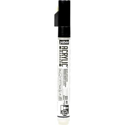 Acrylmarker - Pébéo - DecoMarker - Weiß - Rundspitze 1,2 mm - Permanent