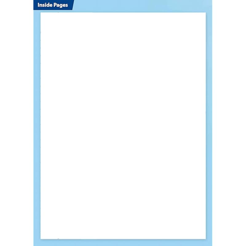 Rush 400 Pages A4 Spiral Notebook Unruled (Pack of 2) - Unruled (Plain)