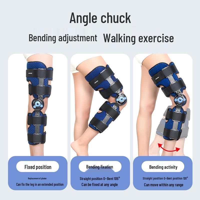 Jiahe Type I Adjustable Knee Immobilizer for Meniscus, Ligament Injuries & Leg Fractures