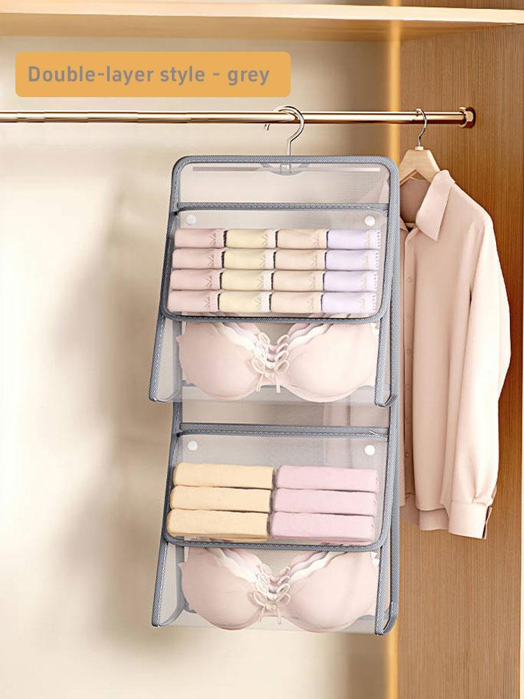 1PC Autumn and Winter New Underwear and Socks Storage Hanging Bag, Hanging Storage Net Pocket, Wardrobe Underwear Storage Bag