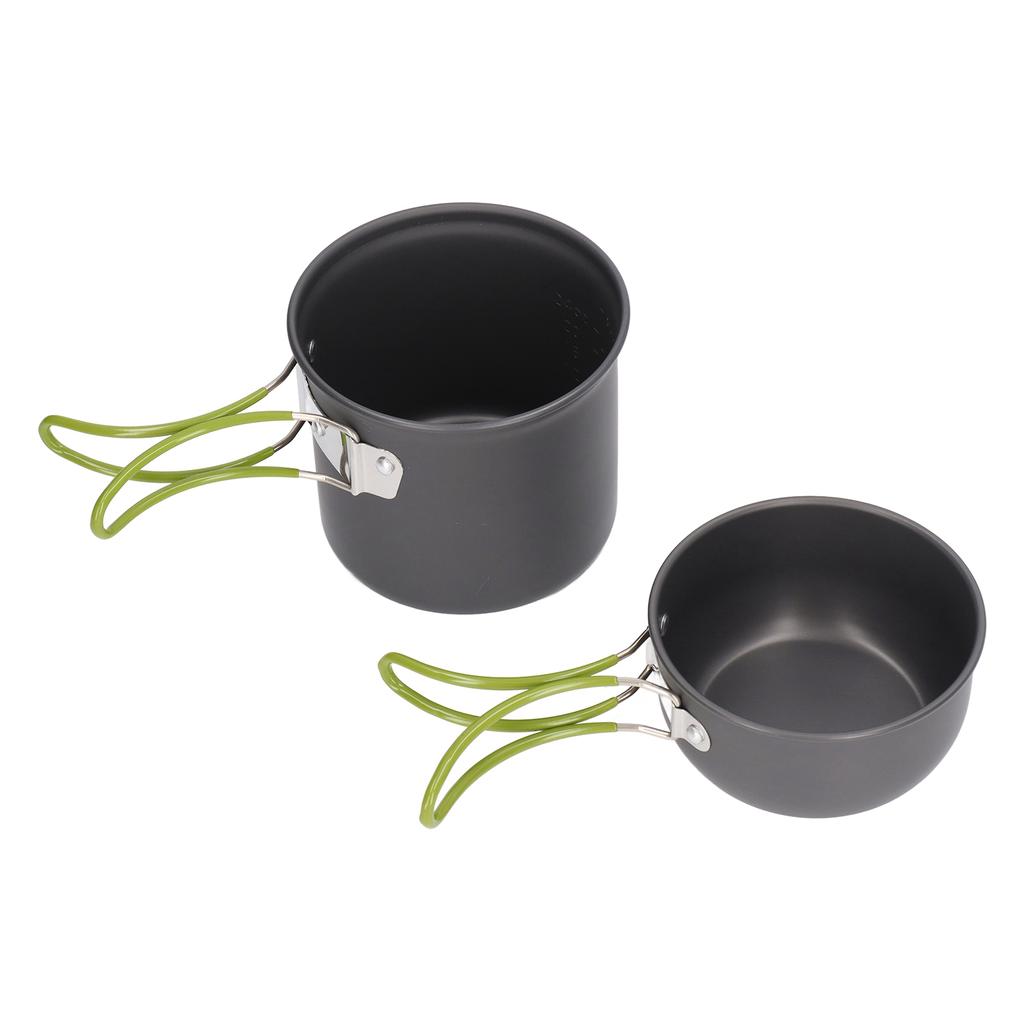 Camping Pot Food Grade Metal Anti Scald Foldable Handle Widely Used Camp Cookware Bowl Pot for