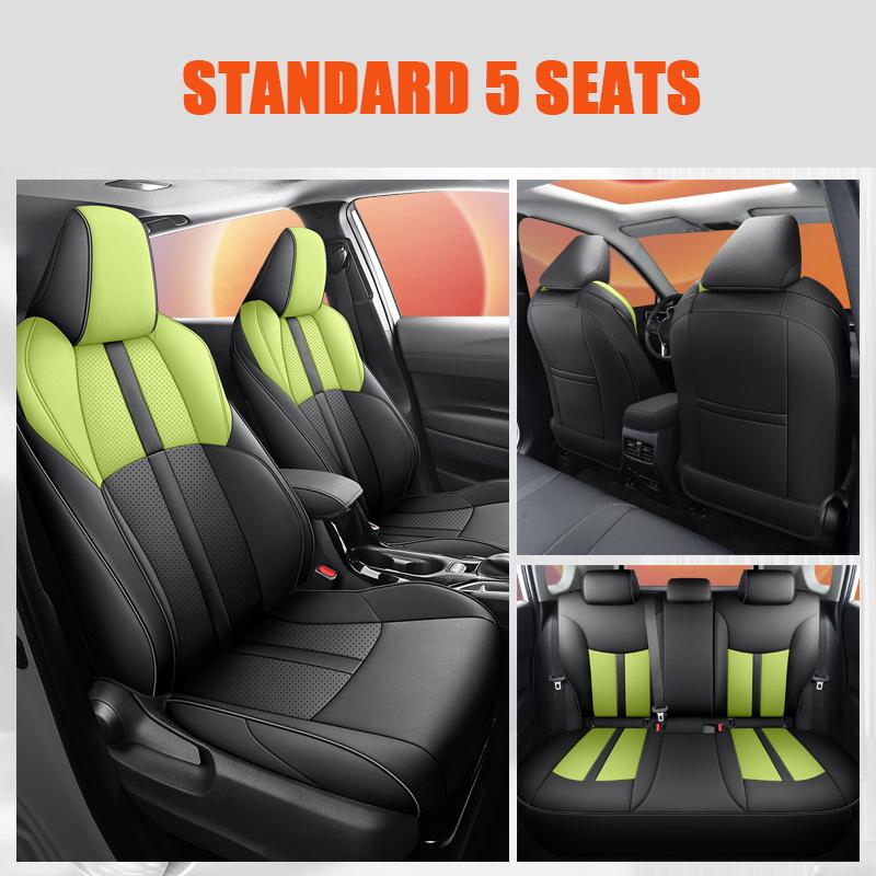 Premium Custom Fit Car Seat Covers For Toyota Corolla 2025 2025 2025 Automotive Interior Seat Cushion Leather Cover-Full Set
