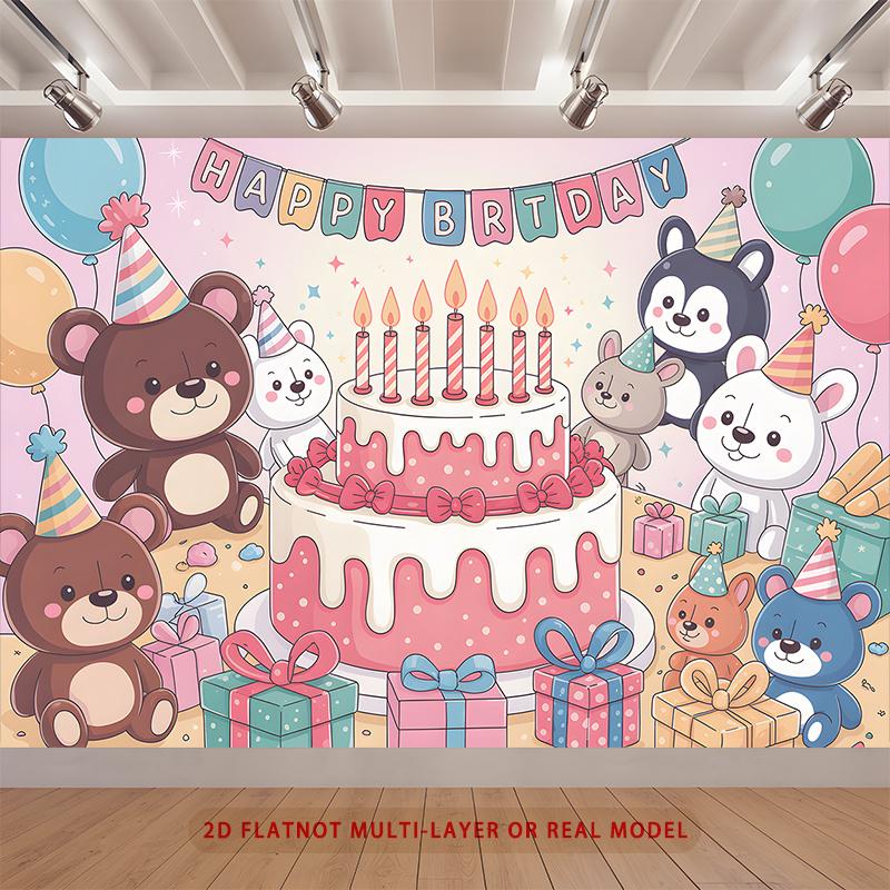 Party Backdrop Birthday Photo Booth Background Wall Decor