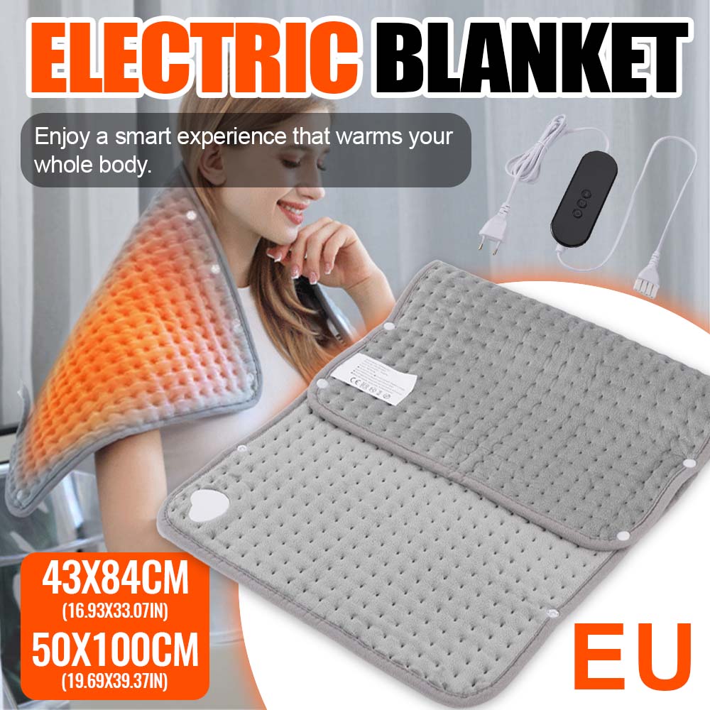 Electric Heating Pad Pet Heat Mat with 9 Levels Auto Power-off Heating Blanket Body Warming Winter for Abdomen Hand Thermal Mat