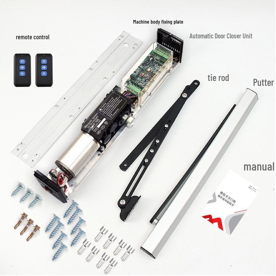Indoor Automatic Fire Door Closer with Facial Recognition & Mobile Access
