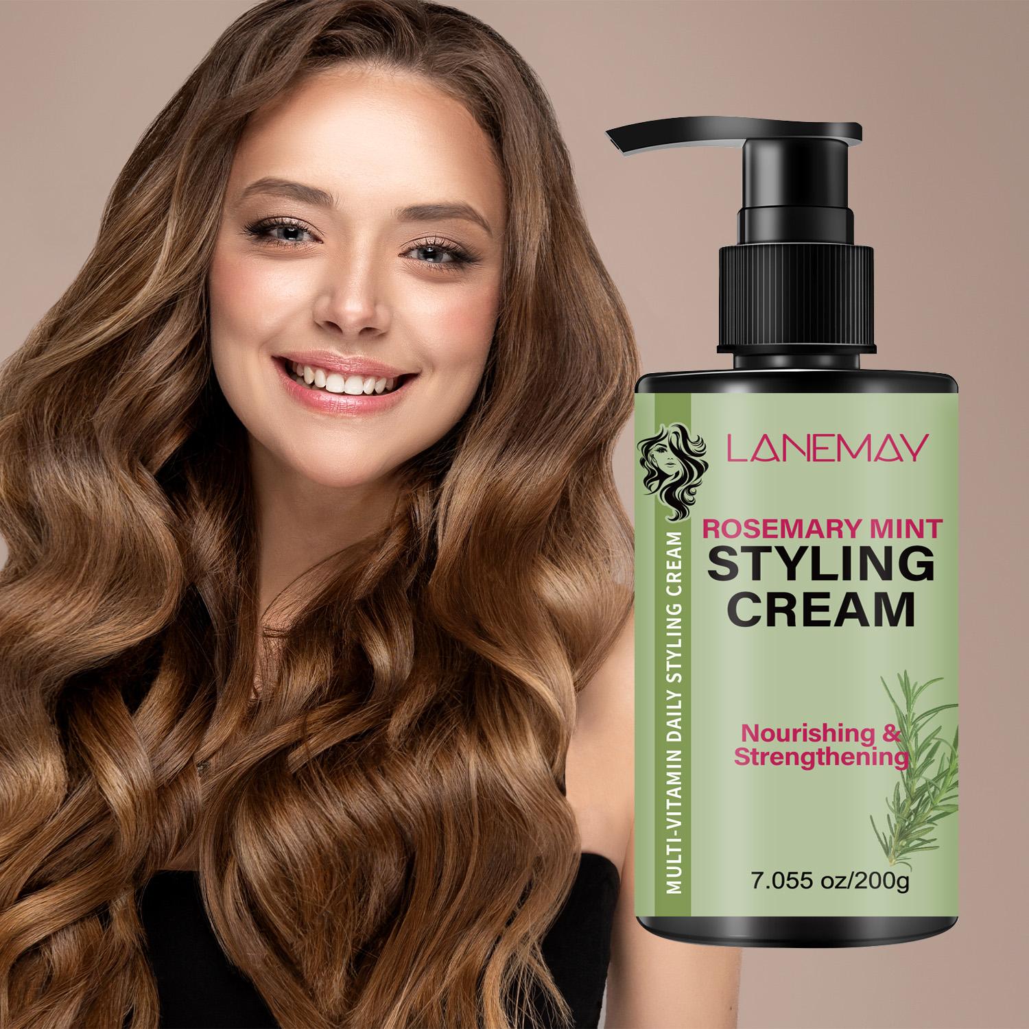 

ROSEMARY MINT STYLING CREAM-Nourishing & Strengthening the Hair-Suitable for all Hair Types,200ml