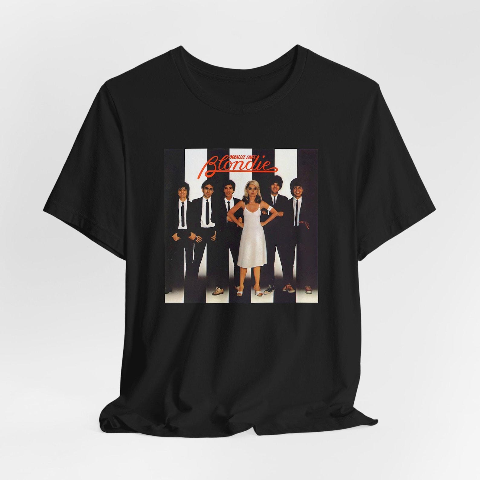 Parallel Lines Album Cover T-Shirt, New Wave Punk Rock Tee XL