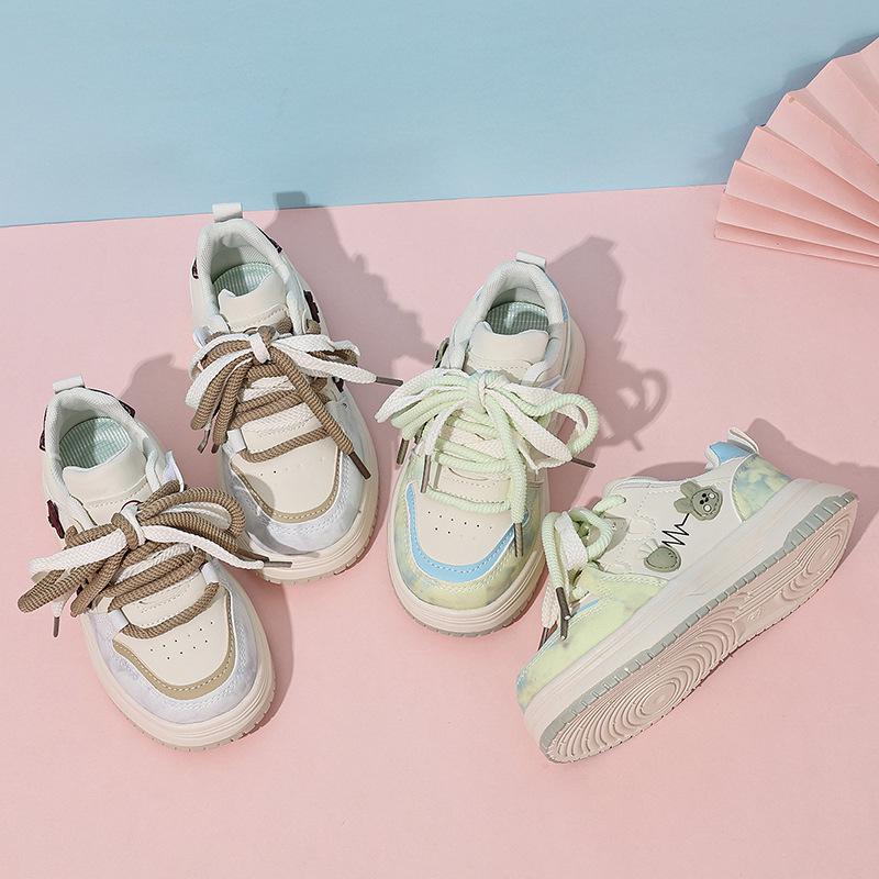 Dopamine Kids' Cute White Sneakers: Autumn 2025 Casual & Versatile Shoes for Girls