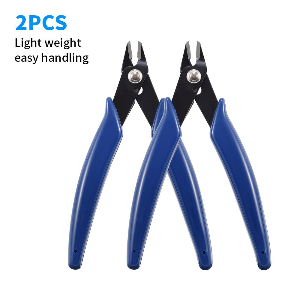 1PCS 2PCS Diagonal Cutting Pliers Carbon Steel Pliers Electrical Wire Cable Cutters Stripping Cutting Side Snips Flush Pliers