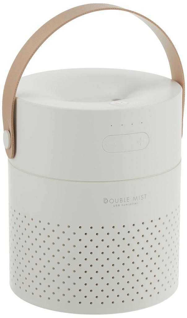 Green House Large Capacity Portable Humidifier Rechargeable Ultrasonic Type Smoky White GH-PHLA-WH