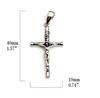 Christian Cross Pendant, Sterling Silver 925, Pendant Top, Women'sMen's