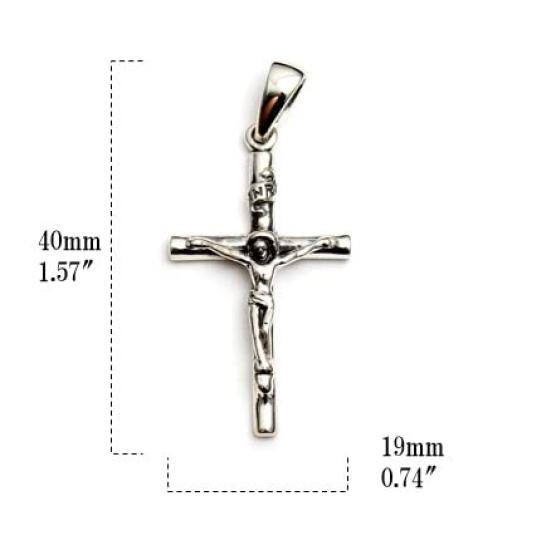 Christian Cross Pendant, Sterling Silver 925, Pendant Top, Women'sMen's