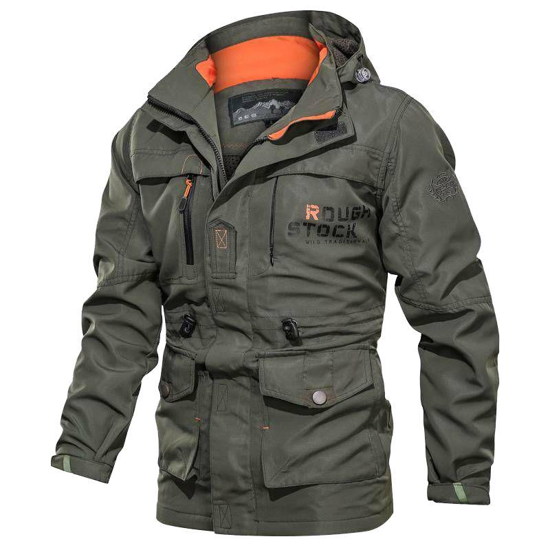 Men's Waterproof Jacket Hooded Soft Shell For Outdoor Hiking And Tactical Adventures