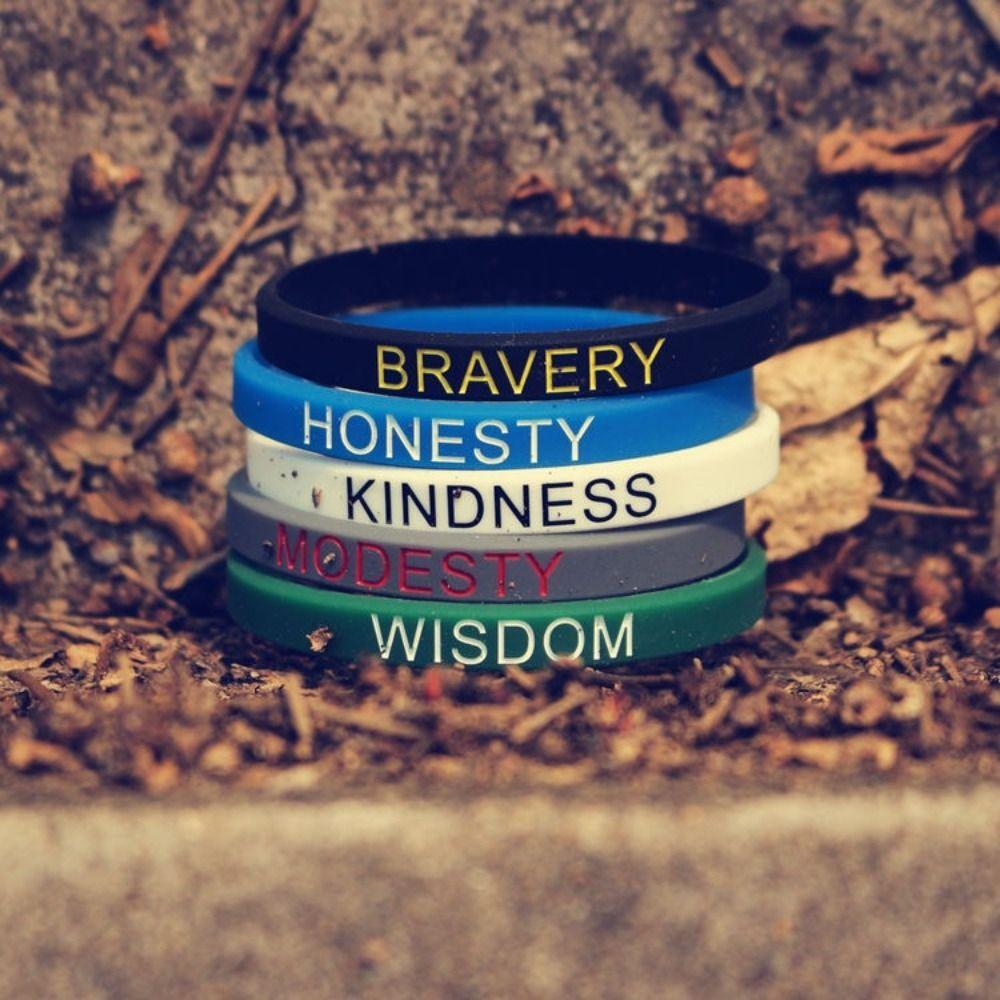Printed Fun Motivational Wristbands Lettering Sports Bracelets  Kids Gift