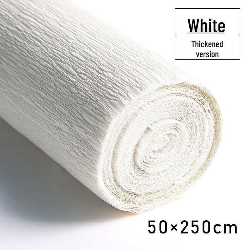 Packung dickes grünes Krepppapier für handgefertigte 3D-Blumen, ideal für Bastelarbeiten in Grundschule und Kindergarten