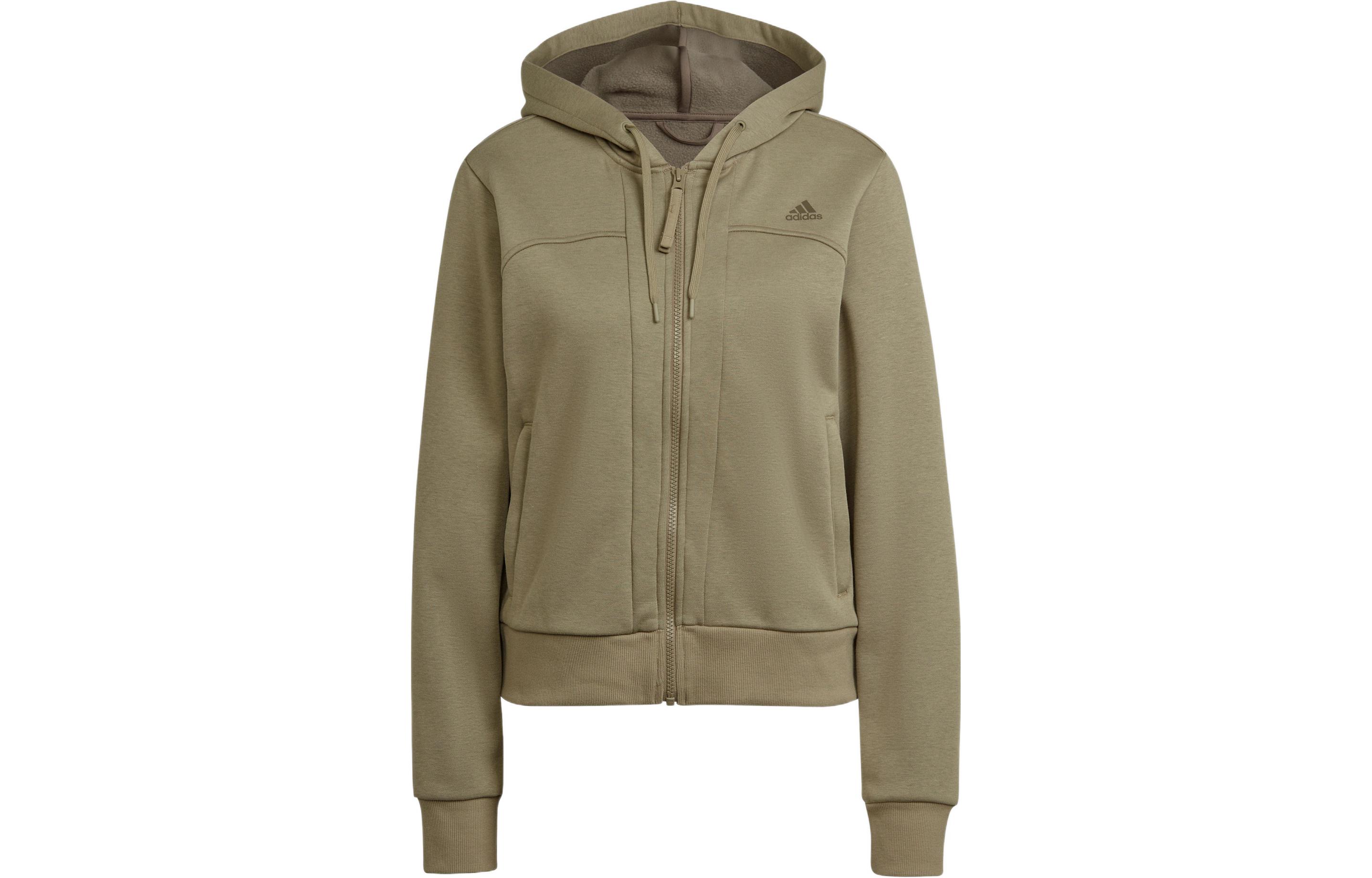 Adidas Jackets Women s Green Hooded Moderate Other HY1018 S
