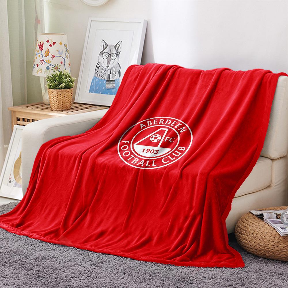 Aberdeen Football Club Flannel Blanket, High quality Comfortable for All Seasons, Home Decor, Warmth and Comfort