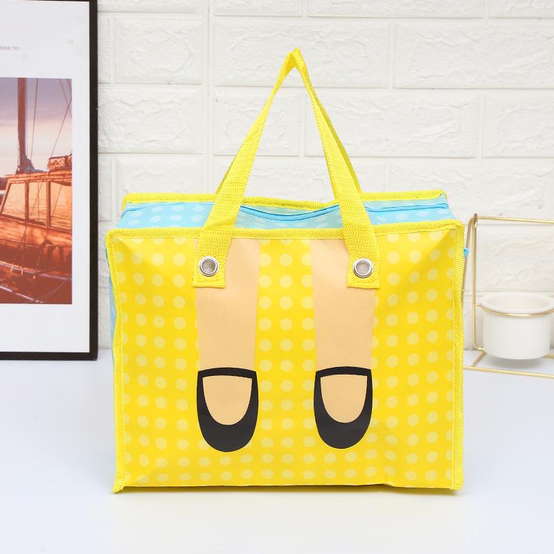 Kleurrijke Cartoon Opvouwbare Non-woven Tote Bag - Modieuze, Draagbare Cadeau/Boodschappentas