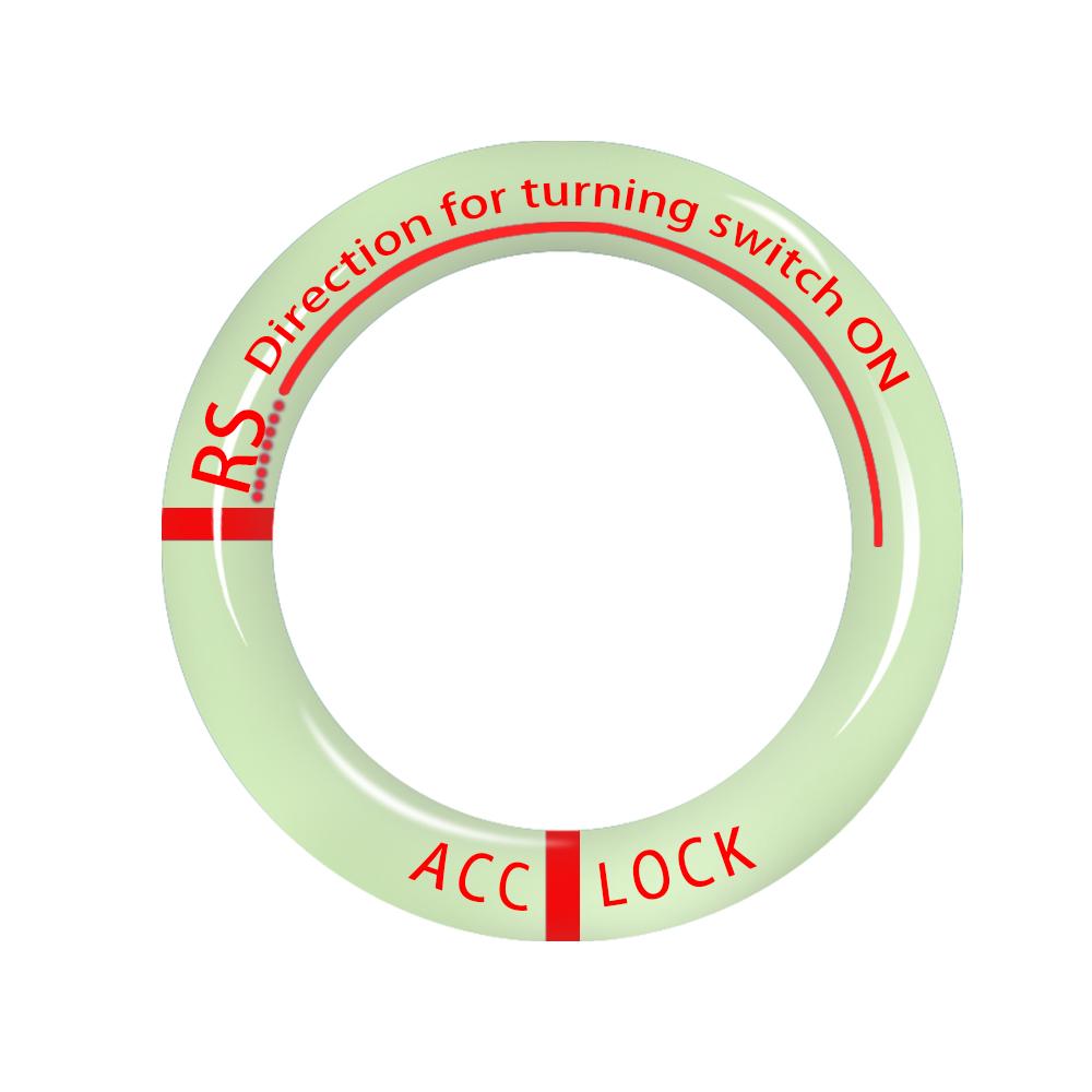 

Наклейка на брелок для ключей зажигания автомобиля, светящийся брелок для ключей, защитный декор для замка зажигания, автомобильный брелок для ключей, флуоресцентные наклейки x1