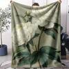 Peony Throw Soft Flannel AC Blanket Lightweight Summer Nap Throw Cozy  Blanket for Sofa Bed Travel Home