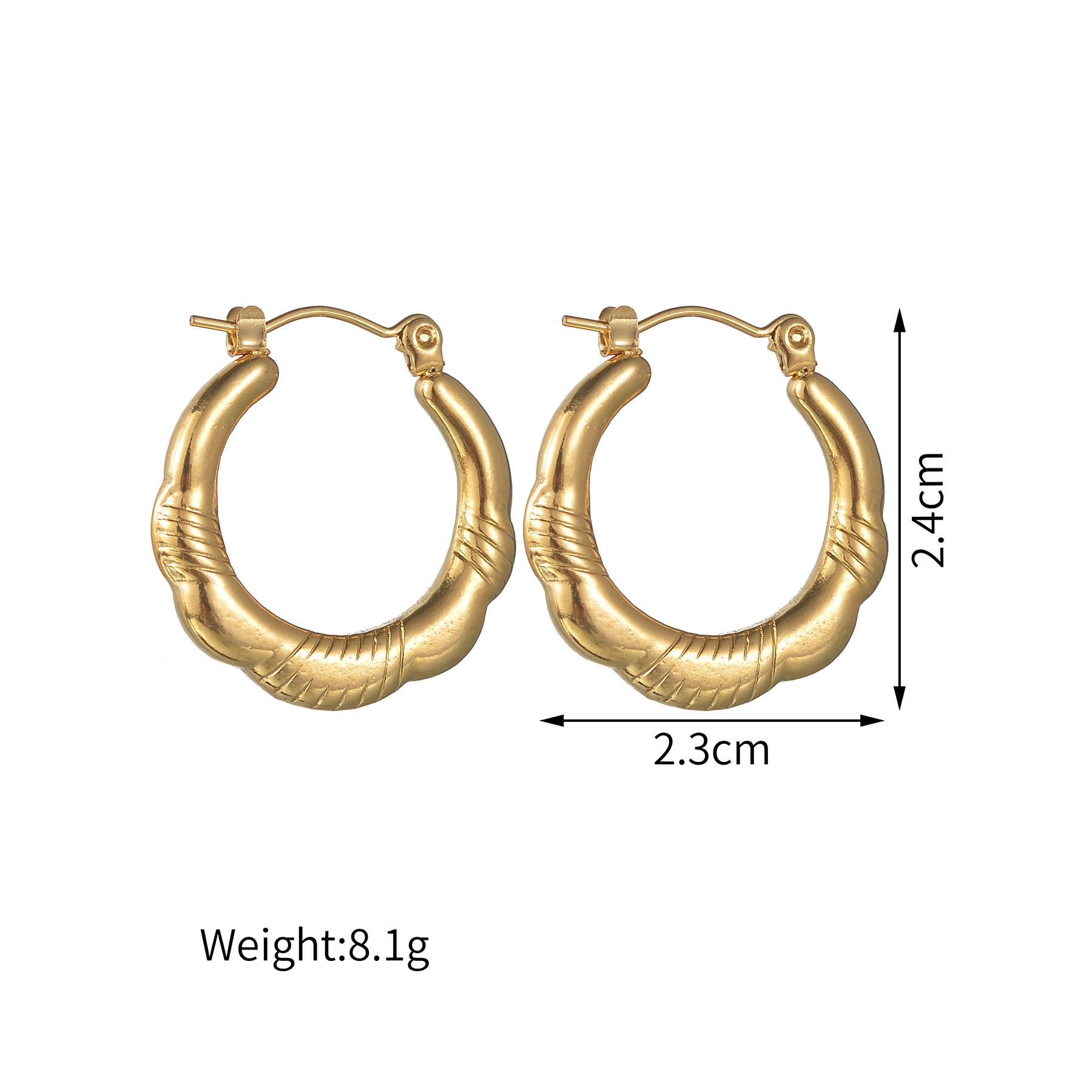 

Atoztide Trendy Simple Design Heart Stud Earrings for Women Stainless Steel Gold Color Irregular Earrings Christmas Jewelry Gift