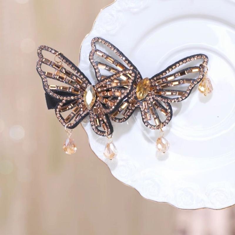 Korean Temperament  Butterfly Hairpin Sweet Side Bangs Duckbill Clip Hair Accessories