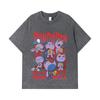 275 GSM Washed T-shirts 100% Cotton Dandadan V30 Turbo Granny Print Unisex Heavy Cotton T Shirt