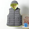 Womens Lightweight Hooded Down Vest Short Puffer Sleeveless Jacket Warm Thin Outerwear