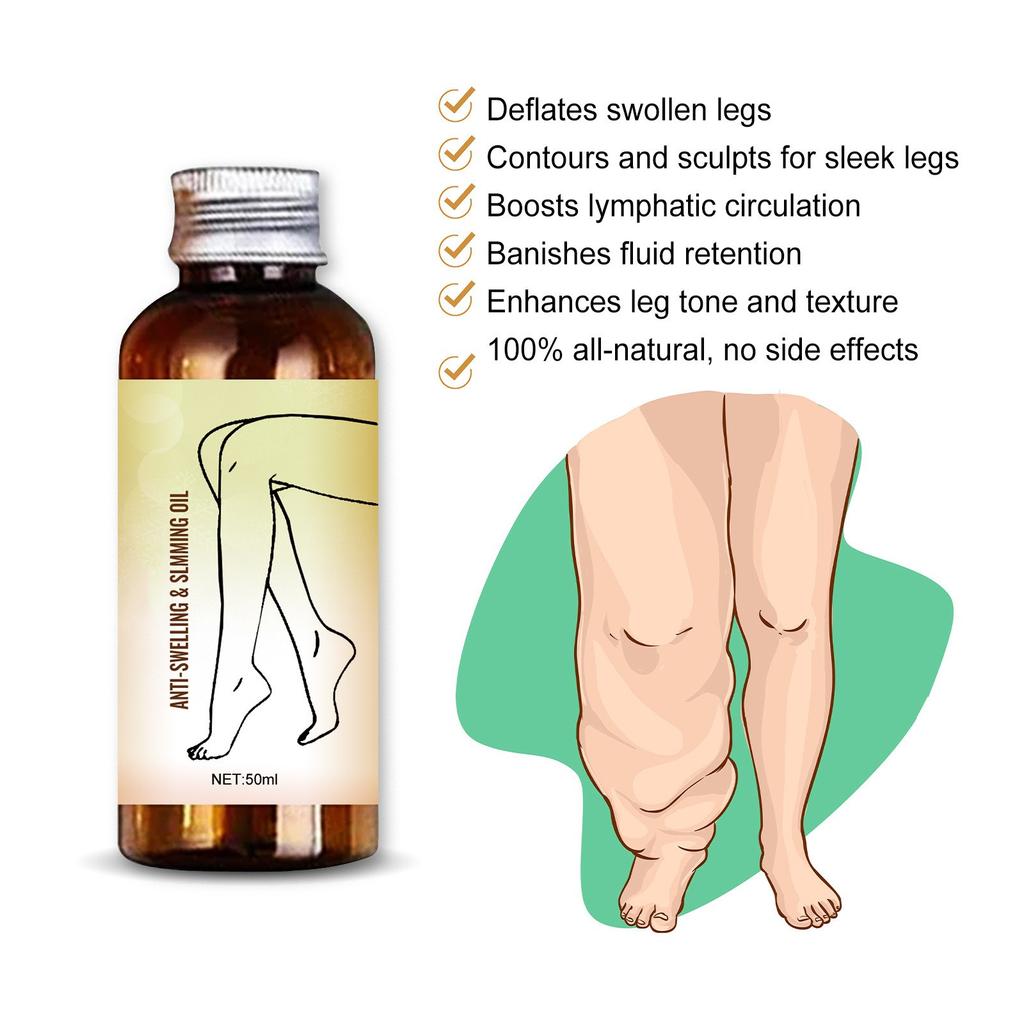 Slimming And Moisturizing Body Oil To Leg Swelling, Shape And Firm The Body, Remove Excess , And Tone Thigh Muscles. Oil For Slimming.60ml
