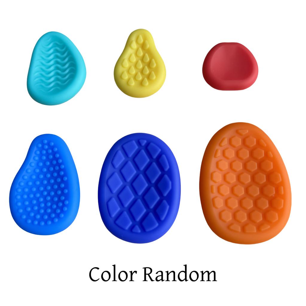 Fidget Toy Sensory Stone For Kid Autism Kid Calming Toy Fingers Activity Toy Adults Anxiety Relief Toy Colorful Soft Worry Stone