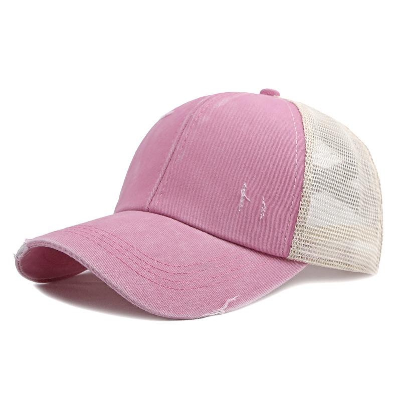 Summer Men Breathable Mesh Baseball Cap Outdoor Sports Running Snapback Cap Women Sunscreen Hat Ponytail Panama Cap Dad Hats
