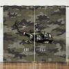 Curtain Cartoon Airplane 3D Digital Printing Blackout Curtain Punching