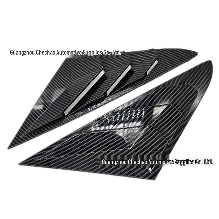 9th Gen Sonata 16-19 Mustang Style Rear Window Louvers and Outer Triangle Window Trim