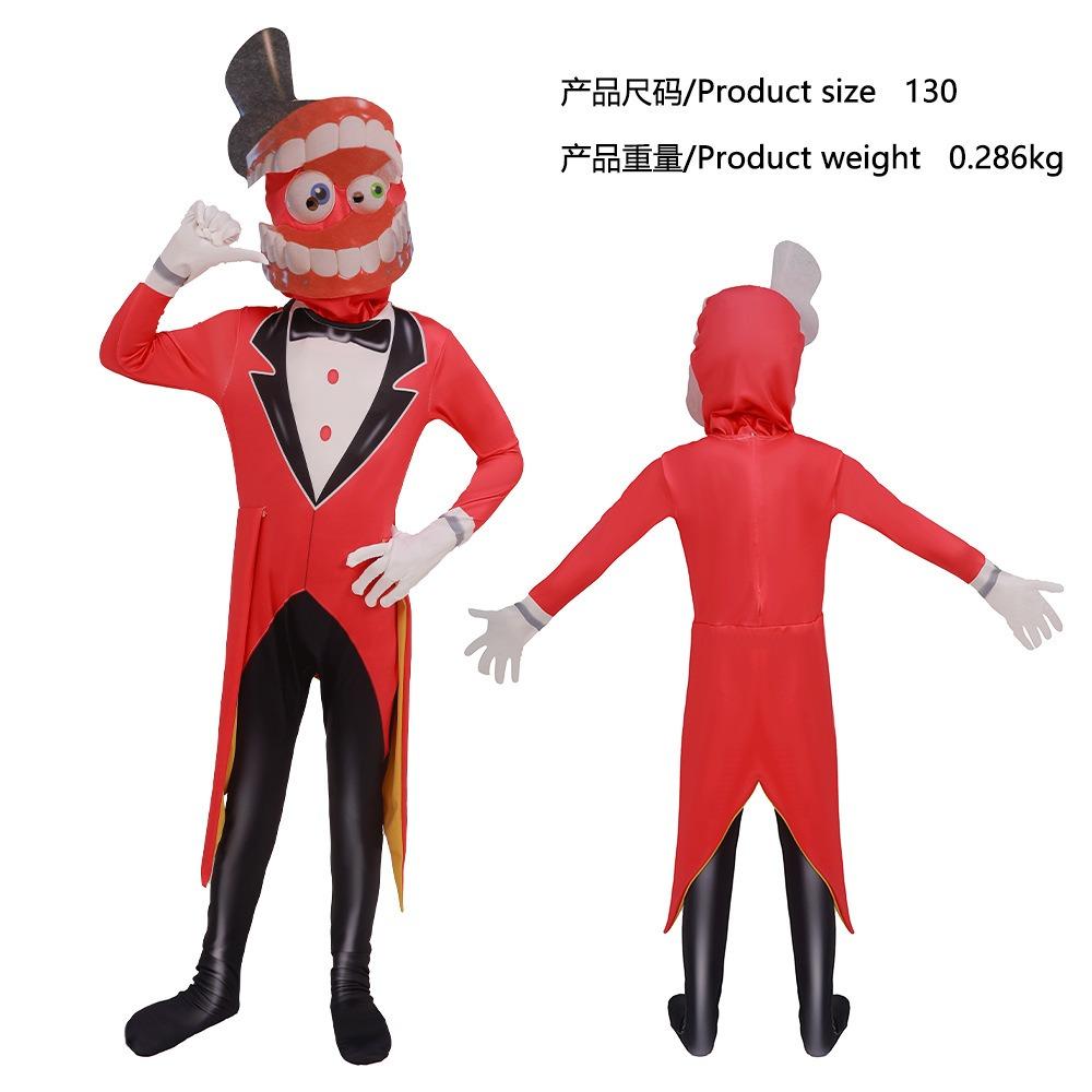 Lo Straordinario Circo Digitale Costume Cosplay Pomni Jax Peluche Coniglietto Caine Ragatha Bambola Vestito Completo Cosplay Costume di Halloween Bambini