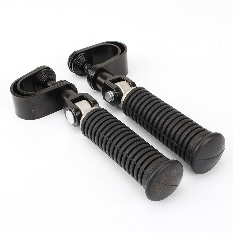 Pedane poggiapiedi per moto Highway compatibili con Road King Street Glide Honda Kawasaki Suzuki Yamaha 25 mm 32 mm 34 mm (nero