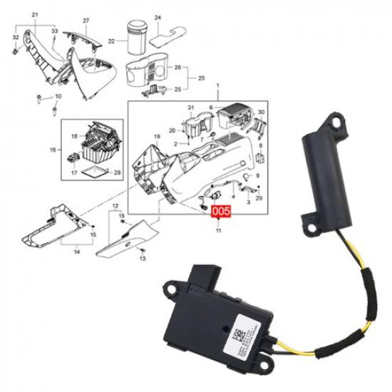 1PC Theft Deterrent Alarm Module Sensor for Chevrolet Bolt EV 2017-
