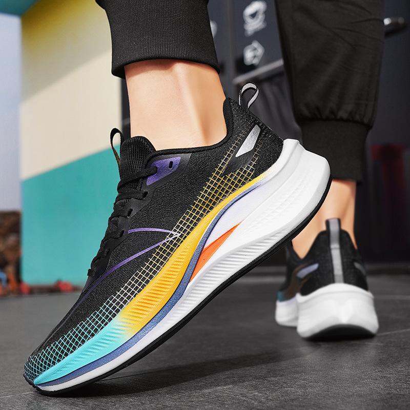 7Pro Running Shoes Men's Carbon Board Professional Racing Sports Training Sports Running Shoes Shock Absorption 34-44 Size 8
