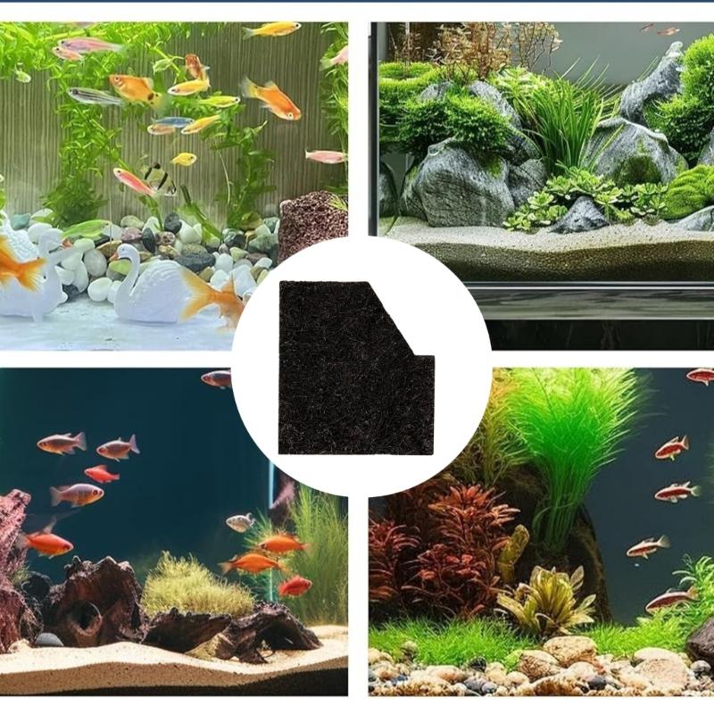 6Pieces Medium Fishtanks Filter Replacement Cartridges Sponge Pad For EcoRenew Aquariums with SmartClean Technology